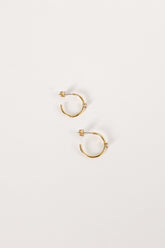 Damie Hoop Earrings - Gold